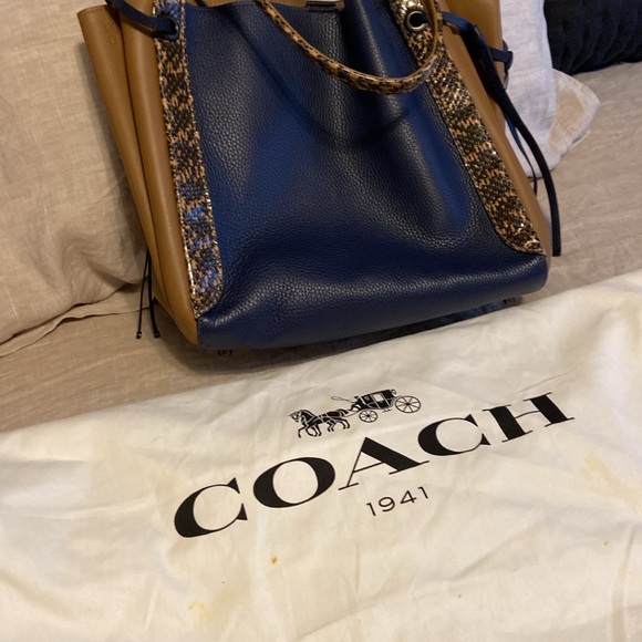 Coach - harmony hobo colorblock with snakeskin detail - Picture 3 of 7